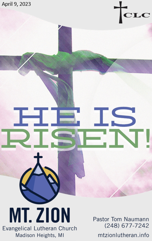 Easter Sunday – April 9, 2023