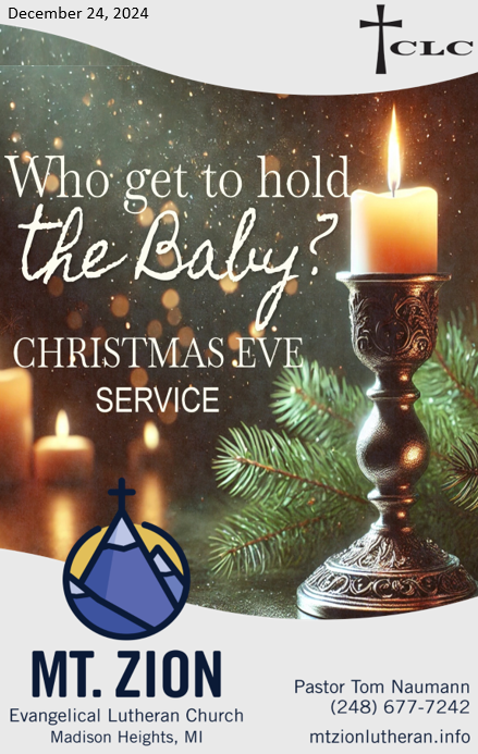 Christmas Eve Children’s Service – December 24, 2024