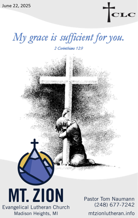 Trinity 1 – June 22, 2025