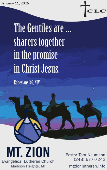 Epiphany Shows the Gospel is Never Just Another Rerun – January 11, 2026