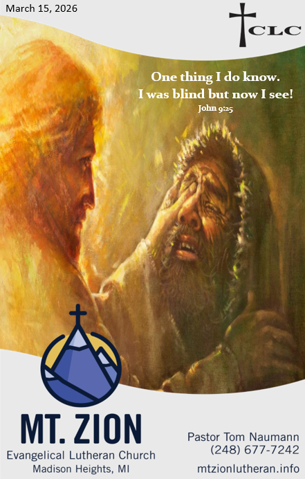 Was Blind But Now I See